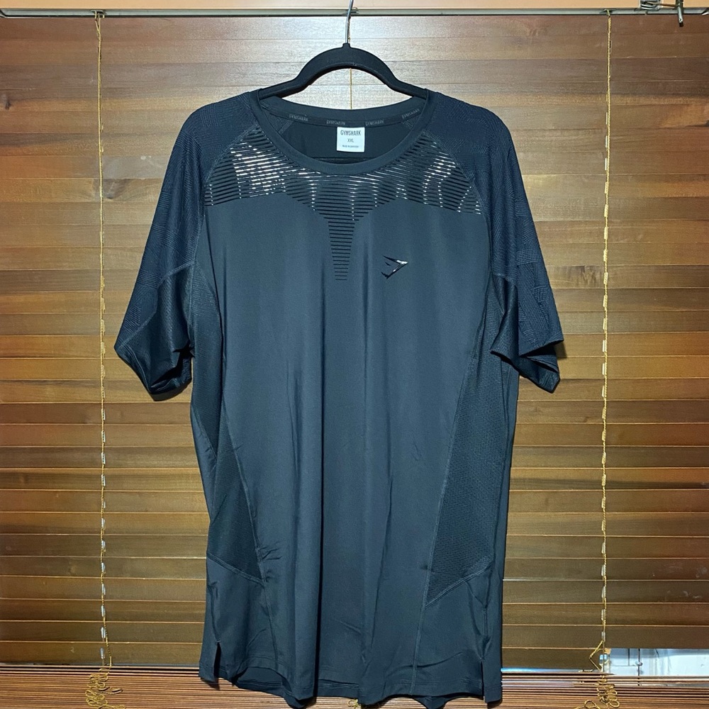 MENS XXL BLACK GYMSHARK SPORT TEE